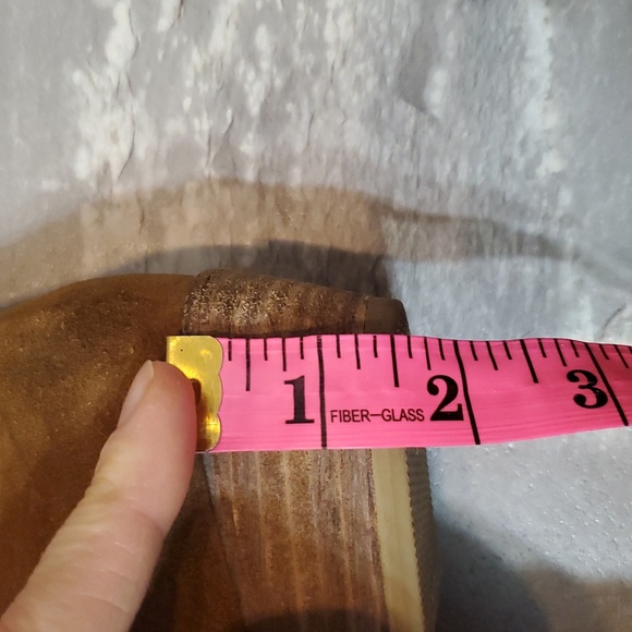 Ba&sh Suede Ankle Boots. Size 39. Genuine Leather. Light Brown. 1.5" Block Heel. - Picture 11 of 12